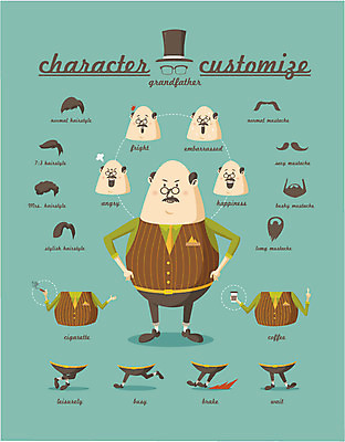 캐릭터 헤어스타일 할아버지 노년 남자 포즈 스티커 일러스트 표정 종류 한명 사람 세트 선택 분석 조립 남자만 남자한명만 성인남자만 성인한명만 성인남자한명만 노인만 성인만 노인남자만 노인남자한명만 일러캐릭터 AI파일 1 컨셉 성인 파일형식 벡터