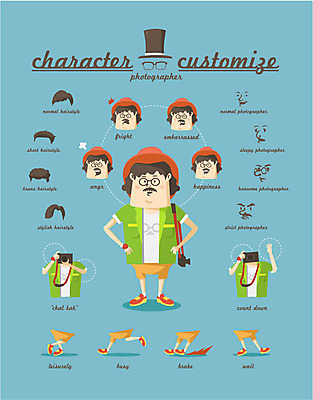 직업 캐릭터 헤어스타일 남자 포즈 스티커 일러스트 직업캐릭터 표정 종류 한명 사람 세트 카메라 선택 사진사 분석 조립 남자만 남자한명만 일러캐릭터 AI파일 1 컨셉 전자제품 작가 파일형식 벡터