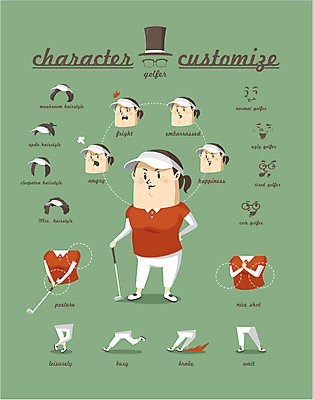 직업 캐릭터 헤어스타일 여자 포즈 스티커 일러스트 운동선수 직업캐릭터 표정 종류 한명 사람 세트 골퍼 선택 분석 조립 여자만 여자한명만 일러캐릭터 AI파일 1 스포츠 컨셉 파일형식 벡터