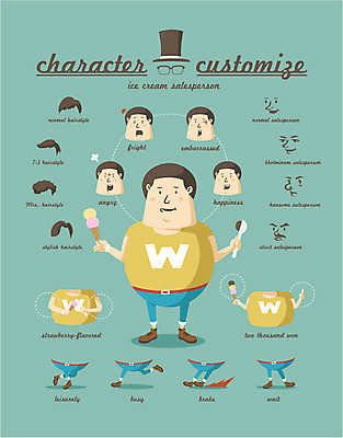 직업 캐릭터 헤어스타일 남자 포즈 스티커 일러스트 아이스크림 직업캐릭터 표정 종류 한명 사람 세트 선택 분석 직원 조립 남자만 남자한명만 일러캐릭터 AI파일 1 컨셉 디저트 파일형식 벡터