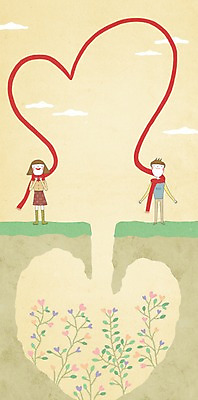 PSD 커플 여자 남자 백그라운드 일러스트 사랑 사람 두명 목도리 하트 연결 국내일러스트 모양 잡화 감정 관계 파일형식