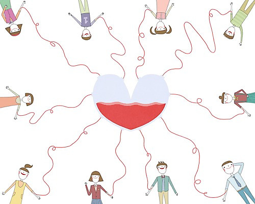 PSD 여자 남자 백그라운드 일러스트 사랑 사람 여러명 하트 혈액 헌혈 국내일러스트 모양 감정 캠페인 다수 봉사 파일형식