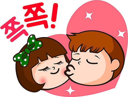 캐릭터 우먼라이프 라이프스타일 커플 여자 남자 인물캐릭터 스티커 일러스트 키스 사람 20대 두명 스킨십 미미 이모티콘 청년만 성인만 일러캐릭터 AI파일 관계 청년 생활 애정표현 파일형식 벡터