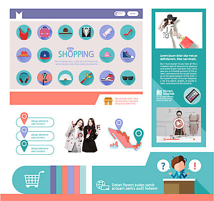템플릿 여자 웹템플릿 웹소스 모바일 사람 여러명 쇼핑 웹 어플리케이션 UI 모바일소스 엘리먼트 웹엘리먼트 여자만 이미지템플릿 AI파일 다수 인터넷 파일형식 벡터 편집소스