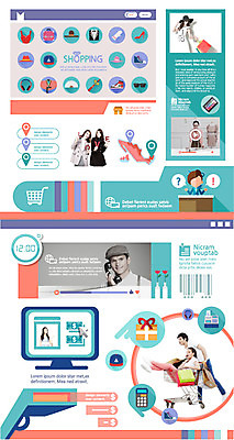 템플릿 여자 남자 웹템플릿 웹소스 모바일 사람 여러명 쇼핑 웹 쇼핑카 어플리케이션 UI 모바일소스 엘리먼트 웹엘리먼트 이미지템플릿 AI파일 다수 인터넷 카트 파일형식 벡터 편집소스