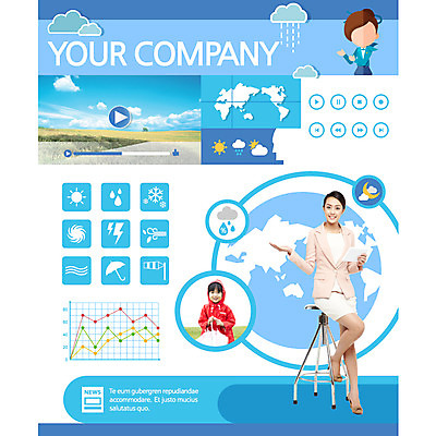 템플릿 여자 웹템플릿 웹소스 모바일 날씨 사람 세명 웹 뉴스 어플리케이션 UI 기상캐스터 모바일소스 엘리먼트 웹엘리먼트 여자만 이미지템플릿 AI파일 직업 인터넷 파일형식 벡터 편집소스