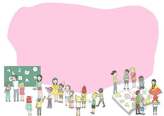 PSD 외국인 백인 여자 교육 남자 여유 흑인 일러스트 동양인 여러명 한글 교사 칠판 한국인 체험 군중 한복 전통체험 국내일러스트 서양인 직업 문자 한국전통 감정 다수 컨셉 사람 인종 전통의상 파일형식