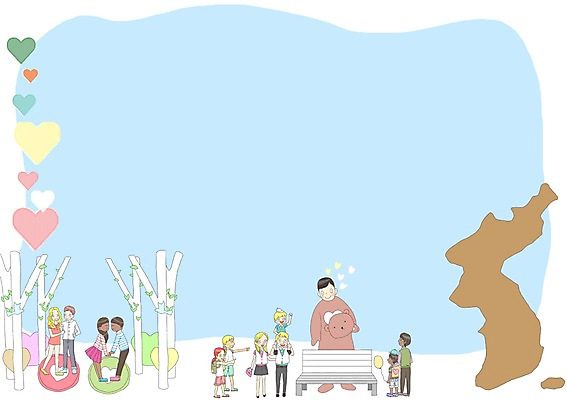 PSD 백인 여자 남자 여유 여행 흑인 지도 벤치 일러스트 동양인 여러명 여행객 축제 한국인 하트 체험 군중 탈 전통체험 한반도 인형탈 국내일러스트 모양 서양인 감정 다수 컨셉 의자 가면 사람 인종 파일형식