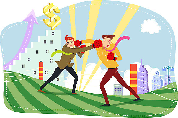 주간 전신 구름 남자 화살표 안경 스포츠 가로등 일러스트 비즈니스 사람 빌딩 성인 야외 두명 건물 달러 경쟁 권투 글로브 권투글러브 비즈니스맨 화폐기호 목표 싸움 열정 남자만 성인남자만 성인만 안경낌 국내일러스트 AI파일 자연요소 건축물 기호 잡화 공공시설 감정 컨셉 돈 모션 격투기 글러브 직장인 화폐 파일형식 벡터