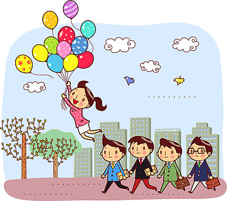 주간 나무 구름 여자 남자 안경 여유 가방 일러스트 휴식 서류봉투 매달리기 여러명 성인 야외 건물 자유 비행 비즈니스맨 비즈니스우먼 탈출 풍선 일탈 성인만 안경낌 국내일러스트 AI파일 자연요소 식물 건축물 잡화 감정 다수 컨셉 비즈니스 모션 봉투 사람 직장인 파일형식 벡터