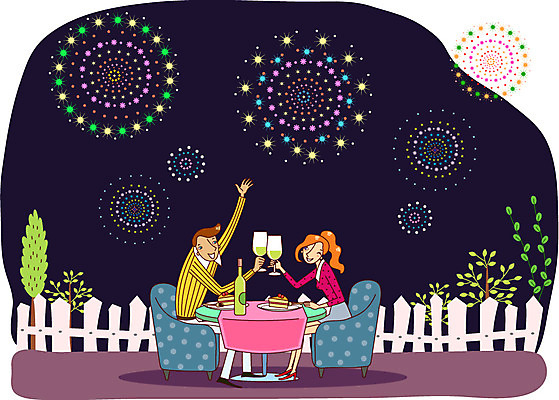 나무 커플 여자 남자 행복 여유 의자 데이트 일러스트 탁자 폭죽 불꽃놀이 사람 성인 야외 두명 울타리 케이크 와인 야간 건배 축배 성인만 국내일러스트 AI파일 자연요소 식물 감정 가구 관계 놀이 디저트 주류 담장 파일형식 벡터
