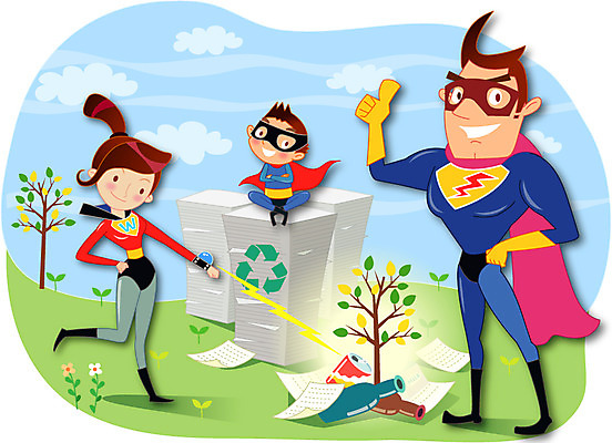 주간 나무 식물 여자 남자 어린이 일러스트 가족 자연 사람 성인 야외 세명 환경 재활용 도움 보호 병 영웅 슈퍼히어로 폐지 국내일러스트 AI파일 자연요소 식기 컨셉 관계 친환경 생태계 파일형식 벡터