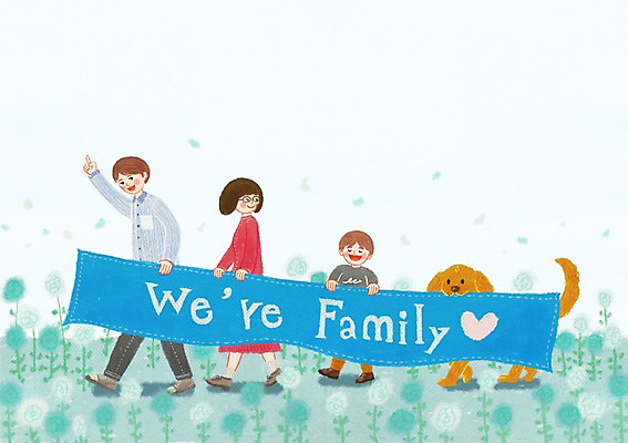 주간 PSD 동물 한마리 배너템플릿 여자 남자 행복 어린이 꽃밭 일러스트 가족 엄마 함께함 사람 야외 세명 현수막 아빠 개 동물보호 국내일러스트 자연요소 템플릿 1 배너 꽃 감정 컨셉 포유류 관계 사회이슈 파일형식