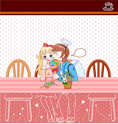 커플 여자 기념일 남자 행복 프로포즈 일러스트 화이트데이 데이이벤트 키스 함께함 사탕 선물 사랑 사람 두명 카페 기쁨 즐거움 만족 국내일러스트 AI파일 감정 컨셉 관계 디저트 이벤트 상점 애정표현 파일형식 벡터