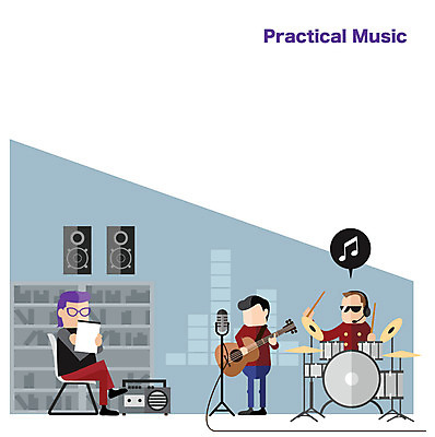 교육 남자 음악 대학생 연주 일러스트 사람 세명 밴드 목표 계획 대학교 열정 실용음악과 남자만 국내일러스트 AI파일 학생 감정 컨셉 학교 문화예술 음악과 파일형식 벡터