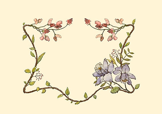 모양 PSD 식물 꽃 백그라운드 일러스트 프레임 사람없음 꽃프레임 국내일러스트 파일형식