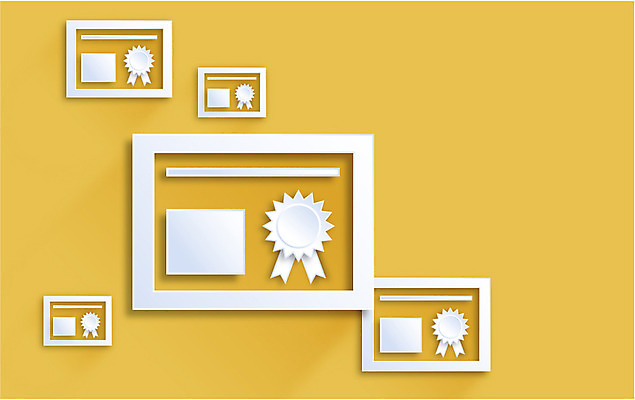 아이콘 종이 컬러 백그라운드 사람없음 노란색 플랫 페이퍼아트 오브젝트 플랫아이콘 증서 확인서 2D아이콘 AI파일 문서 파일형식 벡터