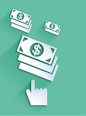 아이콘 컬러 백그라운드 지폐 돈 사람없음 초록색 달러 플랫 페이퍼아트 플랫아이콘 2D아이콘 AI파일 재산 파일형식 벡터