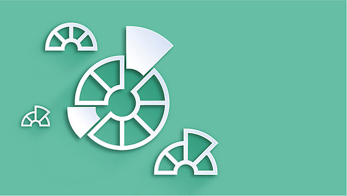 아이콘 컬러 백그라운드 그래프 사람없음 초록색 플랫 페이퍼아트 플랫아이콘 원그래프 2D아이콘 AI파일 파일형식 벡터