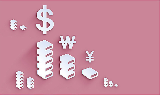 아이콘 분홍색 컬러 백그라운드 그래프 사람없음 달러 원화 화폐기호 플랫 엔 페이퍼아트 막대그래프 플랫아이콘 2D아이콘 AI파일 기호 돈 화폐 파일형식 벡터