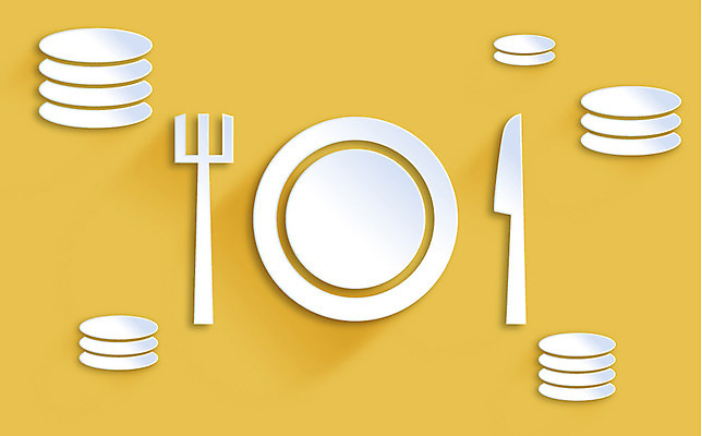 아이콘 식기 접시 컬러 백그라운드 포크 사람없음 노란색 식사 플랫 나이프 페이퍼아트 플랫아이콘 2D아이콘 AI파일 칼 파일형식 벡터