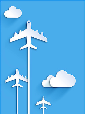 구름 아이콘 교통수단 컬러 백그라운드 하늘 비행기 사람없음 파란색 플랫 페이퍼아트 플랫아이콘 2D아이콘 AI파일 자연요소 교통 항공교통 대중교통 파일형식 벡터