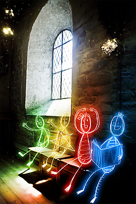 PSD 편집 편집이미지 백그라운드 의자 상상 포토일러 사람 여러명 책 빛 독서 광선 창가 합성 네온 라이트페인팅 네온아트 이미지편집 가구 다수 창문 페인팅 파일형식