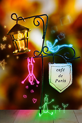 PSD 편집 편집이미지 백그라운드 가로등 상상 포토일러 조명 사람 여러명 빛 광선 합성 네온 라이트페인팅 네온아트 이미지편집 공공시설 다수 페인팅 파일형식