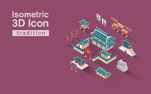 아이콘 한국전통 전통 전통문화 고건축 종류 사람없음 건물 선택 분석 입체 아이소메트릭 2D아이콘 AI파일 건축물 문화 컨셉 한국 파일형식 벡터