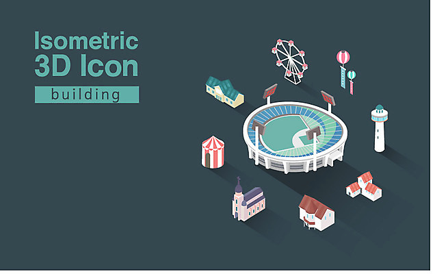 아이콘 종류 사람없음 건물 경기장 운동장 선택 분석 입체 아이소메트릭 2D아이콘 AI파일 건축물 컨셉 스포츠시설 공간 파일형식 벡터