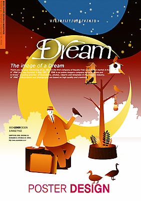 PSD 나무 구름 템플릿 편집 표지디자인 북디자인 표지 남자 백그라운드 북커버 가방 조류 하늘 오리 한명 사람 판타지 달 잡지 남자만 남자한명만 이미지템플릿 자연요소 식물 동물 1 잡화 상상 간행물 파일형식