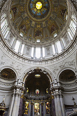 포토 JPG 해외풍경 해외 유럽 유럽풍경 독일 실내 풍경 사람없음 성당 돔 베를린 베를린성당 국내포토 건축물 나라 종교건축 내부 파일형식