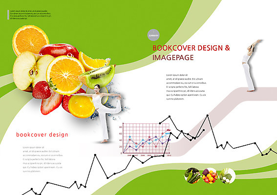 전신 PSD 템플릿 편집 표지디자인 북디자인 여자 표지 포즈 백그라운드 다이어트 채소 북커버 과일 요가 그래프 사람 두명 잡지 여자만 표지샘플 이미지템플릿 웰빙 건강 간행물 파일형식