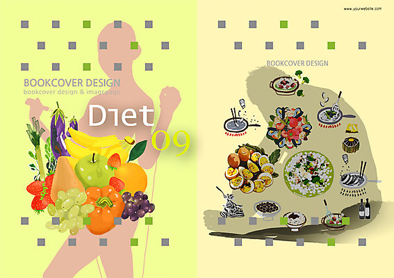 PSD 템플릿 편집 표지디자인 북디자인 표지 실루엣 음식 백그라운드 다이어트 채소 북커버 과일 두명 잡지 비만 줄넘기 이미지템플릿 촬영기법 건강 사람 간행물 운동 몸매 파일형식