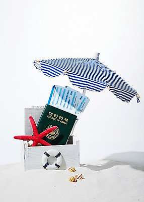 포토 JPG 스튜디오촬영 여행 실내 사람없음 미니어처 파라솔 티켓 오브젝트 여권 국내포토 내부 모형 파일형식