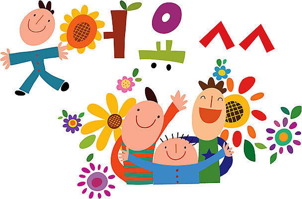 문자 손글씨 여자 남자 꽃 행복 캠페인 일러스트 가족 미소 웃음 사람 여러명 타이포그라피 한글 국내일러스트 AI파일 식물 감정 다수 관계 표정 파일형식 벡터