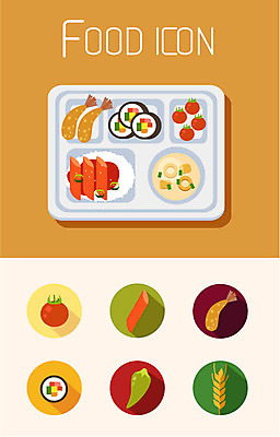 아이콘 음식 방울토마토 고추 밥 모바일 곡류 사람없음 세트 플랫 떡볶이 플랫아이콘 김밥 국 새우튀김 음식아이콘 식판 급식 2D아이콘 AI파일 토마토 채소 새우 튀김 분식 파일형식 벡터