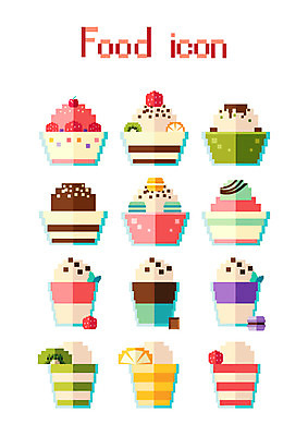 아이콘 음식 모바일 아이스크림 디저트 여름음식 사람없음 세트 플랫 플랫아이콘 빙수 음식아이콘 팥빙수 픽셀 제철음식 2D아이콘 AI파일 제철 파일형식 벡터 여름_계절