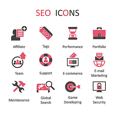 아이콘 인터넷 비즈니스 모바일 사람없음 세트 글로벌 웹 네트워크 플랫 플랫아이콘 검색 보안 SEO 마케팅 2D아이콘 AI파일 정보기술 안전 파일형식 벡터