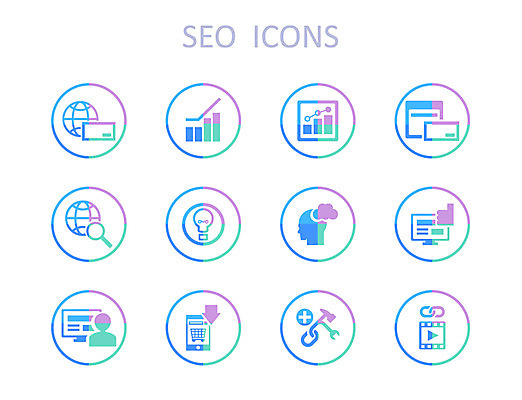 아이콘 인터넷 비즈니스 전구 돋보기 모바일 그래프 사람모양 사람없음 세트 웹 네트워크 플랫 플랫아이콘 검색 동영상 SEO 2D아이콘 AI파일 모양 정보기술 파일형식 벡터