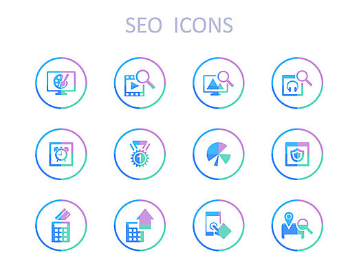 아이콘 디자인 인터넷 비즈니스 돋보기 모바일 사람없음 세트 웹 네트워크 플랫 계획 플랫아이콘 검색 SEO 2D아이콘 AI파일 컨셉 정보기술 파일형식 벡터