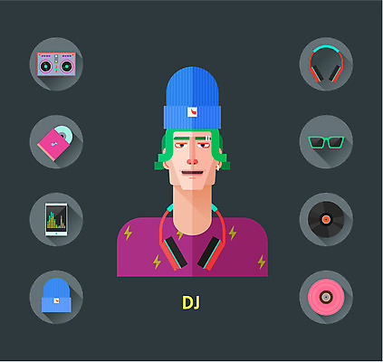 아이콘 남자 음악 모바일 한명 사람 세트 선글라스 헤드폰 웹 CD 레코드 플랫 MP3 DJ 플랫아이콘 비니 턴테이블 남자만 남자한명만 2D아이콘 AI파일 모자_잡화 1 안경 음향기기 인터넷 문화예술 전자제품 음반 파일형식 벡터