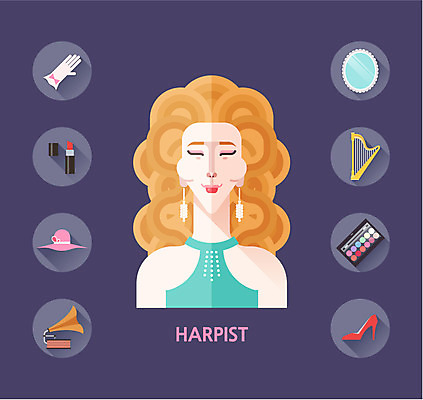아이콘 모자 여자 악기 음악 구두 장갑 연주 모바일 한명 사람 세트 웹 화장품 연주자 거울 립스틱 플랫 플랫아이콘 하프 축음기 아이섀도 하피스트 여자만 여자한명만 2D아이콘 AI파일 1 잡화 음향기기 신발 인터넷 현악기 문화예술 뷰티 음악가 골동품 파일형식 벡터