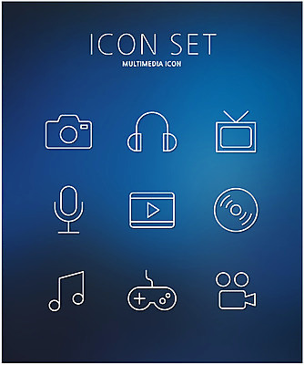 아이콘 음악 모바일 사람없음 세트 카메라 헤드폰 텔레비전 웹 CD 게임 레코드 플랫 영화 마이크 플랫아이콘 재생 동영상 멀티미디어 2D아이콘 AI파일 음향기기 인터넷 놀이 문화예술 전자제품 음반 파일형식 벡터