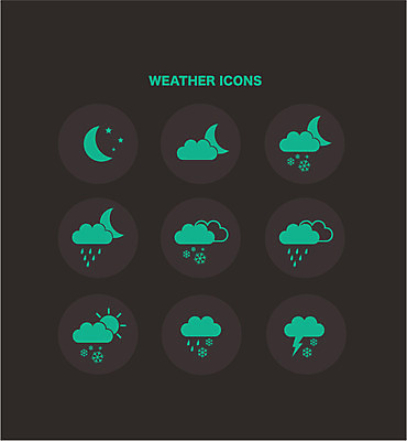 구름 아이콘 별 모바일 날씨 사람없음 세트 웹 달 눈 비 플랫 번개 일기예보 플랫아이콘 날씨아이콘 2D아이콘 AI파일 자연요소 인터넷 파일형식 벡터