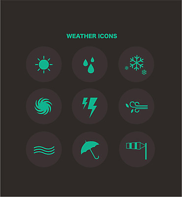 아이콘 우산 모바일 바람 날씨 사람없음 세트 태양 웹 눈 비 플랫 번개 일기예보 플랫아이콘 날씨아이콘 태풍 2D아이콘 AI파일 자연요소 인터넷 자연재해 파일형식 벡터