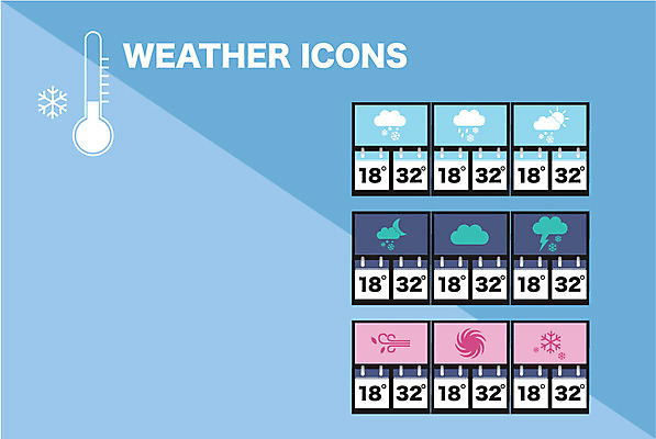 아이콘 계절 겨울 모바일 날씨 사람없음 세트 웹 플랫 일기예보 플랫아이콘 날씨아이콘 기온 2D아이콘 AI파일 인터넷 파일형식 벡터