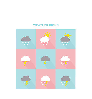 구름 아이콘 모바일 날씨 사람없음 세트 웹 눈 비 플랫 번개 일기예보 먹구름 플랫아이콘 날씨아이콘 우박 2D아이콘 AI파일 자연요소 인터넷 파일형식 벡터 구름_자연