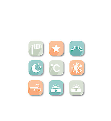 아이콘 기호 별 무지개 모바일 바람 날씨 사람없음 세트 태양 일출 웹 일몰 달 눈 플랫 일기예보 플랫아이콘 날씨아이콘 온도 섭씨 2D아이콘 AI파일 자연요소 문자 인터넷 노을 파일형식 벡터