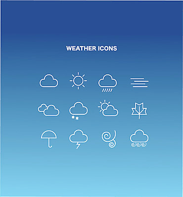 주간 구름 아이콘 낙엽 우산 모바일 바람 날씨 사람없음 세트 태양 웹 안개 눈 비 플랫 번개 일기예보 플랫아이콘 날씨아이콘 2D아이콘 AI파일 자연요소 잎 인터넷 파일형식 벡터